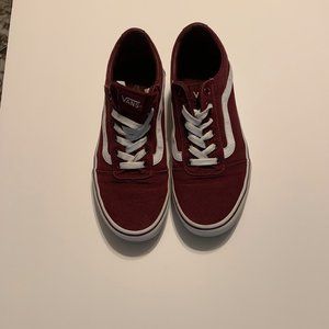 Burgandy Vans Sneakers